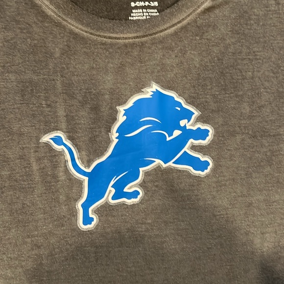 NFL Teens Detroit Lions Grey Shirt - Small - Picture 4 of 5